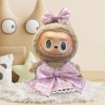 Labubu Doll Outfit Set - 17cm Macaron Style Clothing & Accessories