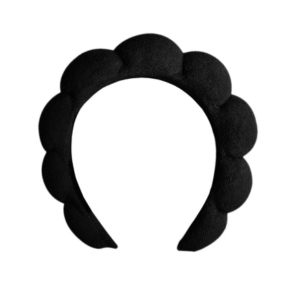 1/3Pcs Fashion Microfiber Washing Wristbands Scrunchies Puffy Headband Spa Bubble Headband for Washing Face Makeup Shower Skincare