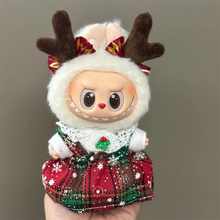 Labubu Christmas Outfit Set - 15-17cm Holiday Accessories