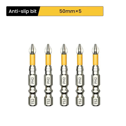 PH2 Magnetic Screwdriver Bits Set - Non-Slip Hardness Drill Bits 25-150mm