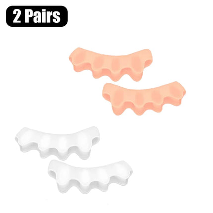 Silicone Toe Separators Correcting Bunions and Restoring Toes Toe Spreaders Toe Straightener for Overlapping Toes Foot Care Tool