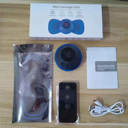 EMS Neck Massager Portable TENS Pulse Machine Cervical Neck Back Patch Muscle Stimulator Pain Relief Massage Tool