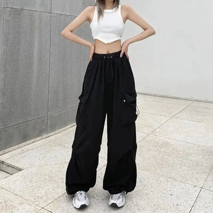 Wide-Leg Cargo Pants - Relaxed Fit Utility Trousers