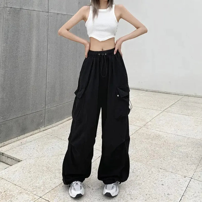 Wide-Leg Cargo Pants - Relaxed Fit Utility Trousers