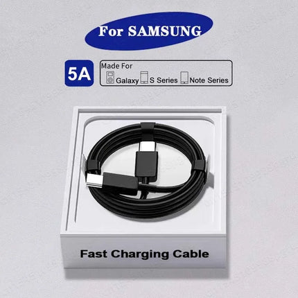 45W USB-C Cable 2-Pack - Super Fast Charging for Samsung Galaxy S20-S23
