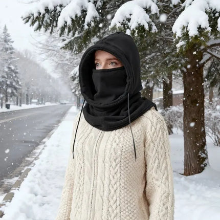 Winter Balaclava Knit Hood - Windproof Face Mask for Motorcycle Riding & Cold Weather