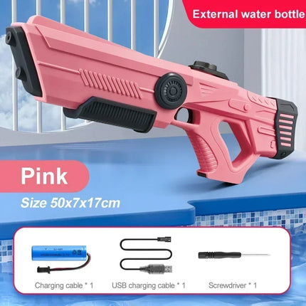 Electric Automatic Water Gun - Rechargeable Summer Blaster Toy