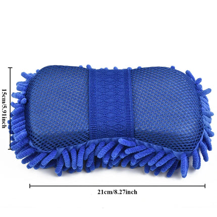 Microfiber Car Wash Sponge - Scratch-Free Cleaning Pad & Polishing Mitt