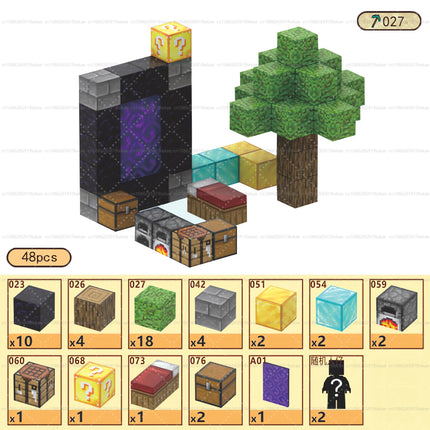 Magnetic Building Blocks - Mine World STEM Construction Set