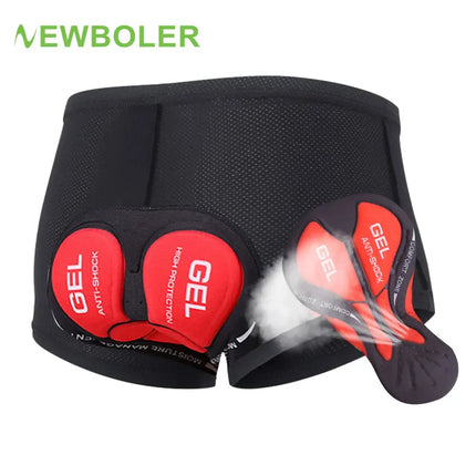 NEWBOLER Cycling Underwear - 5D Gel Padded Shorts for MTB & Road Bike