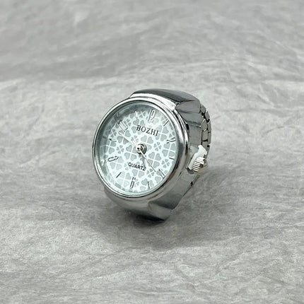 Vintage Finger Watch Ring - Creative Quartz Movement Fashion Jewelry for Women & Men