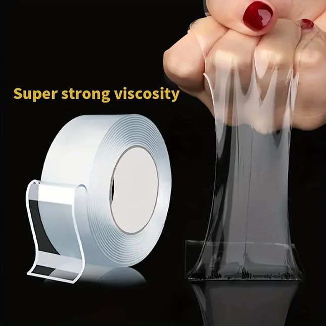 Ultra-Strong Nano Tape - Double-Sided Adhesive for Walls & Mirrors