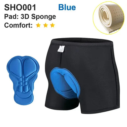 NEWBOLER Cycling Underwear - 5D Gel Padded Shorts for MTB & Road Bike