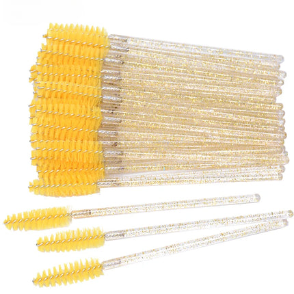 Bottled 50-pcs Disposable Eyelash Extension Mascara Wand