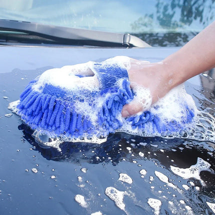 Microfiber Car Wash Sponge - Scratch-Free Cleaning Pad & Polishing Mitt