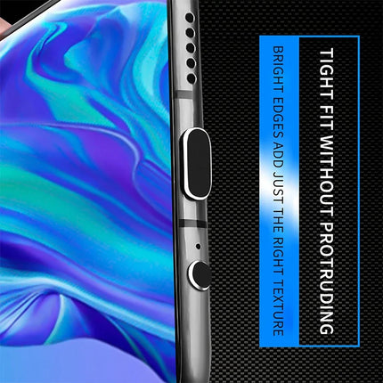 USB-C Port Dust Plugs with Cleaning Brush - 4 Pack