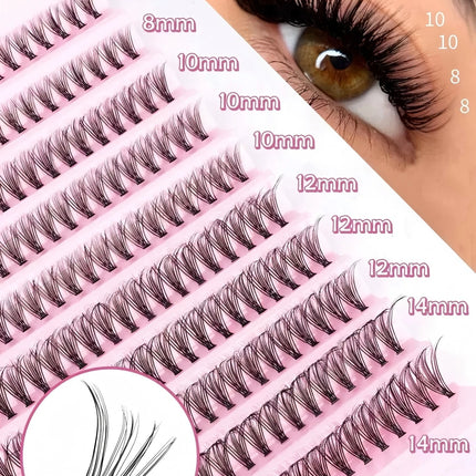 Natural-Looking Individual Lashes 8-16mm 200-pcs Set