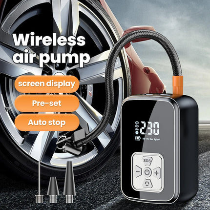 Portable Electric Tire Inflator - Digital Display Air Compressor