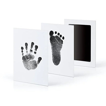 Baby Footprints Handprint Non-toxic Safe No Touch Skin Inkless Ink Pads Kits for 0-10 Months Newborn Pet Dog Footprint Souvenir