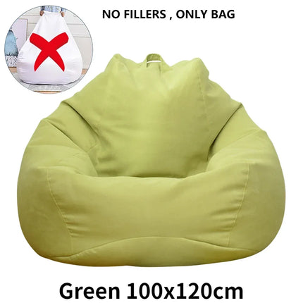 Large Bean Bag Chair Cover - Modern Lazy Sofa (Cover Only)