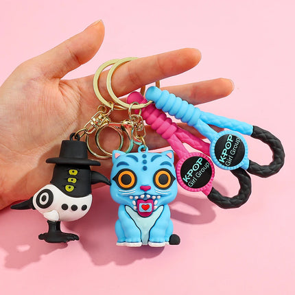 KPOP Demon Hunters Tiger Keychain - Harajuku Style PVC Figure