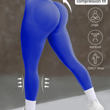 High Waist Seamless Leggings - Push Up Butt Lift Yoga Pants for Gym & Fitness