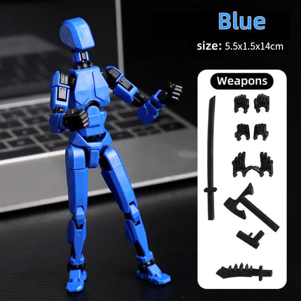 Multi-Jointed Poseable Robot Figure - 3D Printed Action Toy 5.5"