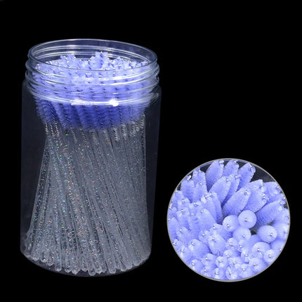 Bottled 50-pcs Disposable Eyelash Extension Mascara Wand