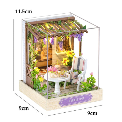 DIY Miniature Dollhouse Kit - 3D Puzzle Assembly with Furniture