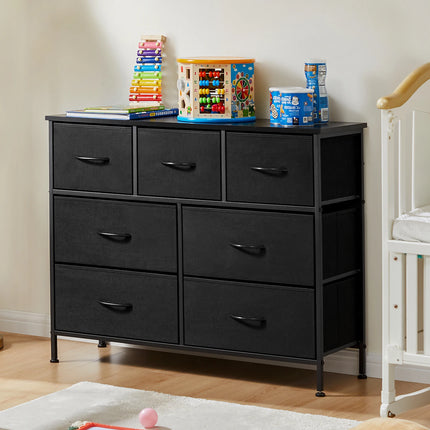 Fabric Dresser with 7 Drawers - Bedroom Storage Organizer