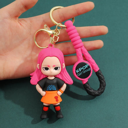 KPOP Demon Hunters Tiger Keychain - Harajuku Style PVC Figure