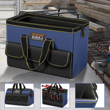 AIRAJ Professional Tool Bag - 1680D Oxford Waterproof Electrician Storage