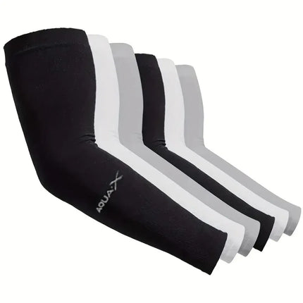 Breathable Sun Protection Arm Sleeves – 3 Pairs Cooling UV Covers, Uses for Cycling Driving Beach & Outdoor Adventure Wear