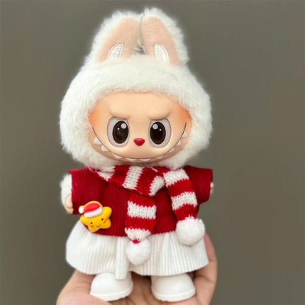 Labubu Christmas Outfit Set - 15-17cm Holiday Accessories