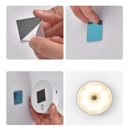 Motion Sensor LED Light - USB Rechargeable Night Light