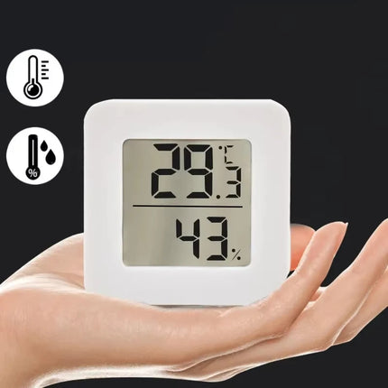 Mini LCD Digital Thermometer & Hygrometer - Indoor Temperature Humidity Meter