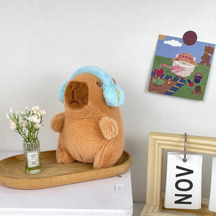 Capybara Plush Toy with Wings Hoodie - 12cm Kawaii Stuffed Animal
