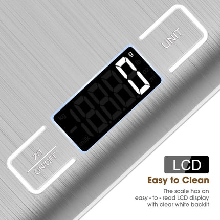 10kg LCD Display Stainless Steel Digital Kitchen Scale