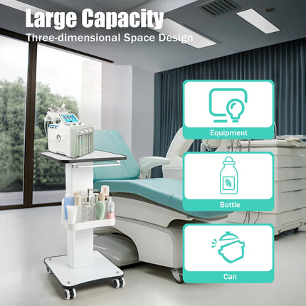 Professional Rolling Trolley Cart - Salon & Spa Storage