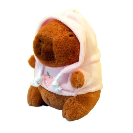 Capybara Plush Toy with Wings Hoodie - 12cm Kawaii Stuffed Animal