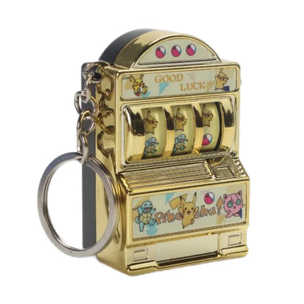 Mini Pokemon Slot Machine Keychain - Turnable Collectible Toy