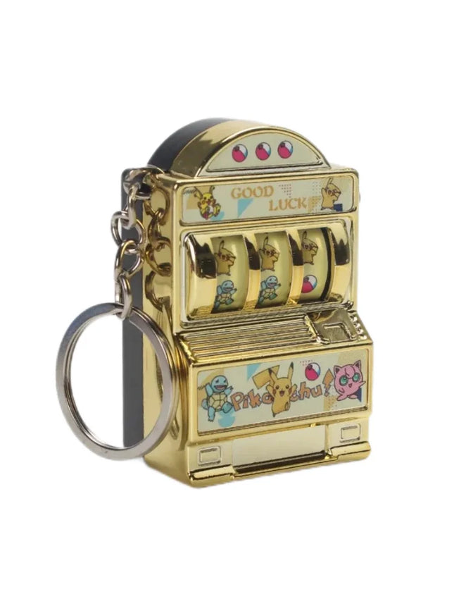 Mini Pokemon Slot Machine Keychain - Turnable Collectible Toy