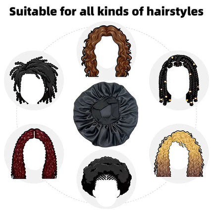 Satin Unisex Hair Bonnet