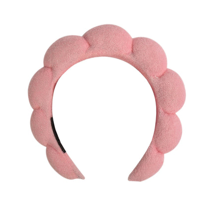 1/3Pcs Fashion Microfiber Washing Wristbands Scrunchies Puffy Headband Spa Bubble Headband for Washing Face Makeup Shower Skincare