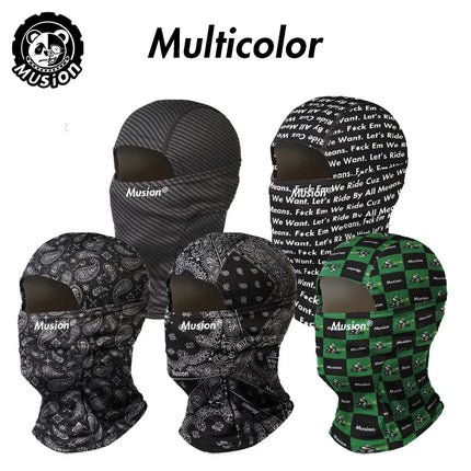 Musion Breathable Racing Balaclava - Multi-Use Face Mask for Motorcycle & Outdoor Sports