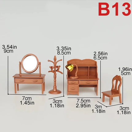 1:12 Dollhouse Miniature Furniture Set - DIY Forest Family Toy