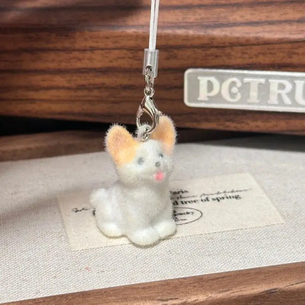 Fluffy Animal Keychains - 3D Resin Cartoon Pendant Collection
