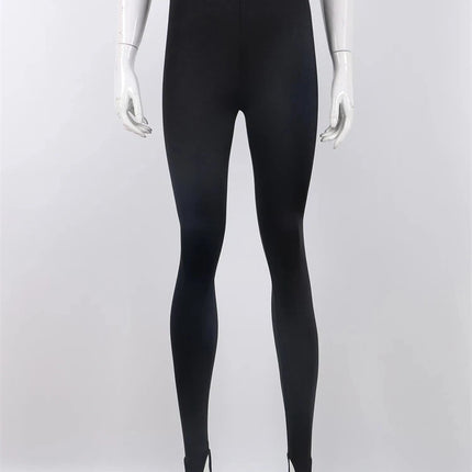 High-Waisted Glitter Leggings - Skinny Fit Pants