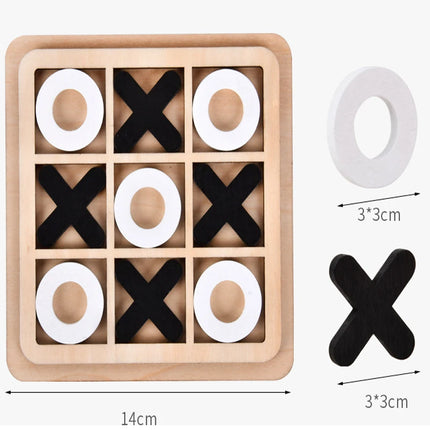 Montessori Wooden Chess Puzzle - Brain Training Educational Toy