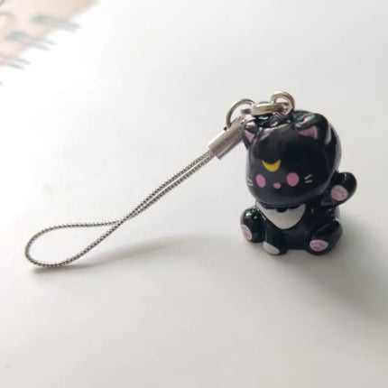 Fluffy Animal Keychains - 3D Resin Cartoon Pendant Collection